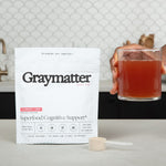 Bright Mind cognitive support drink mix by Graymatter with Strawberry Lemon flavor.