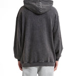 Graymatter limited edition white logo hoodie back view.